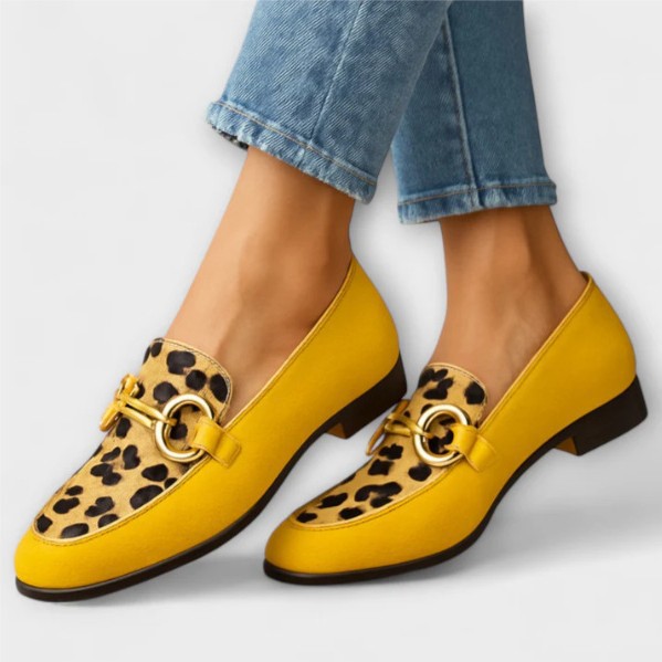 Autumn Strap Low-cut Chunky Heel Small Leather Shoes