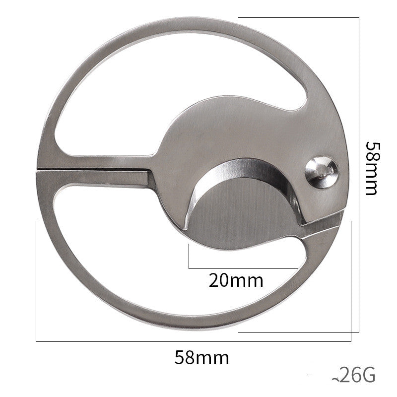 Cigar Scissors Double-Edged Round Cigar Cutter