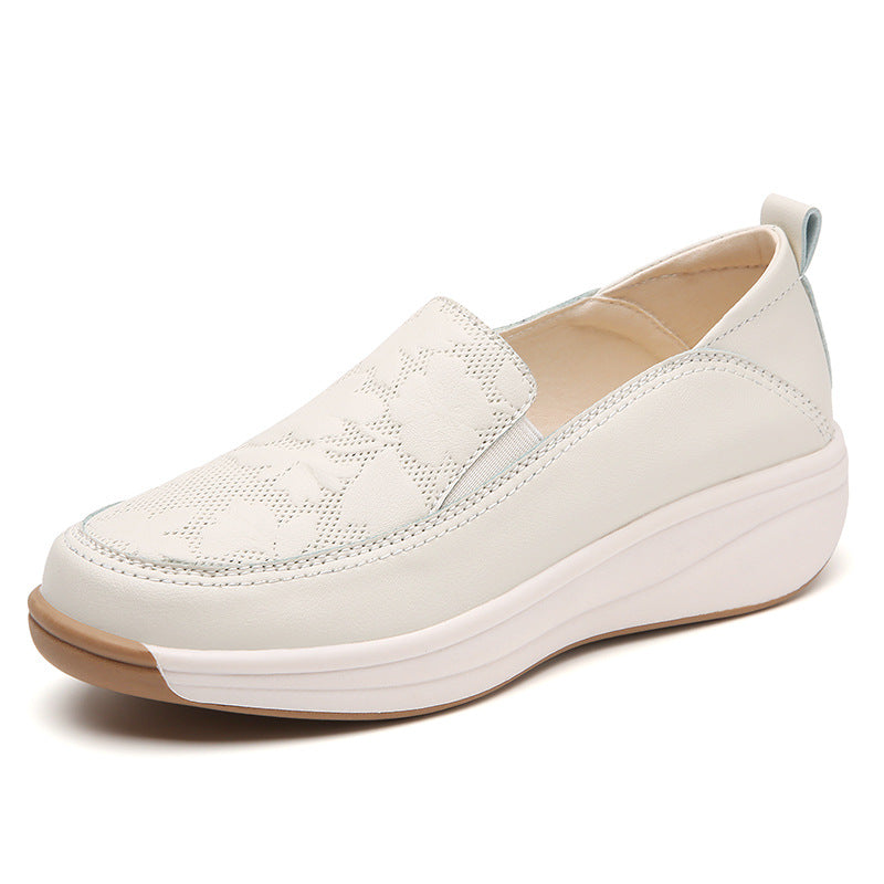 Women’s Chunky Platform White Sneakers