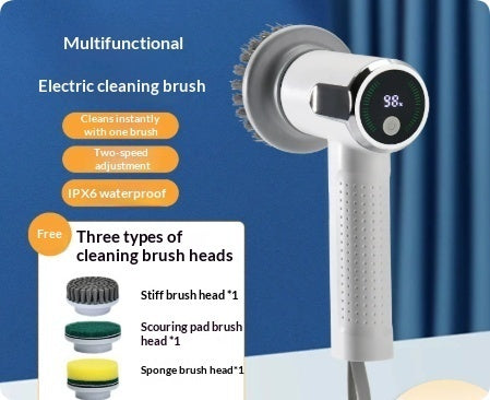 Wireless Waterproof Kitchen Sink & Pot Scrubber Tool