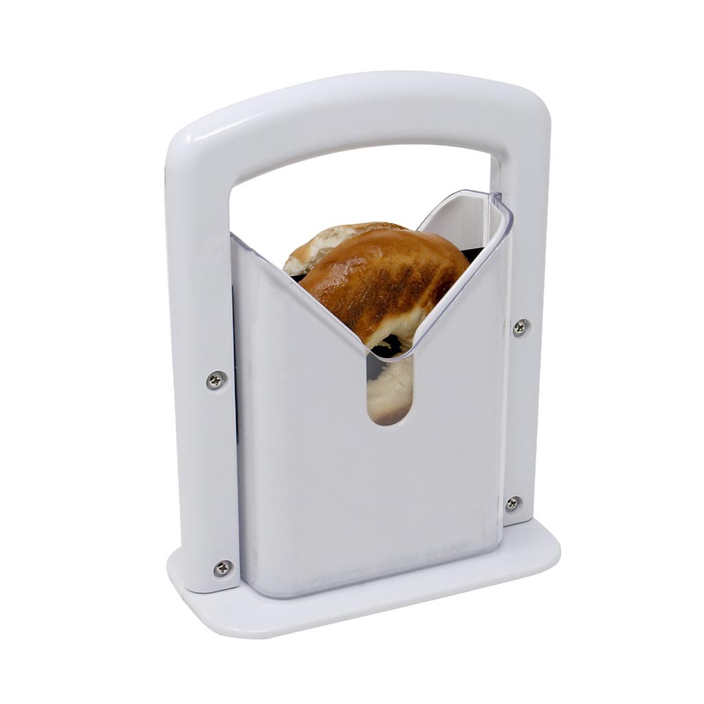 Bread & Bagel Slicer Cutter – Dog Head Guillotine Style Bread Cutting Tool for Safe & Even Slices