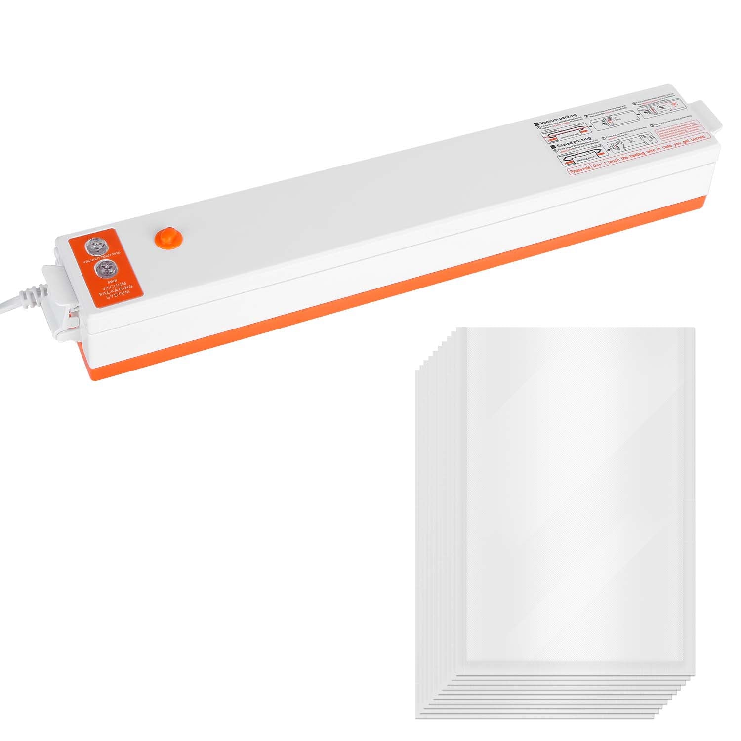 Food Sealing System for Dry & Moist Food, Household Kitchen Vacuum Sealer