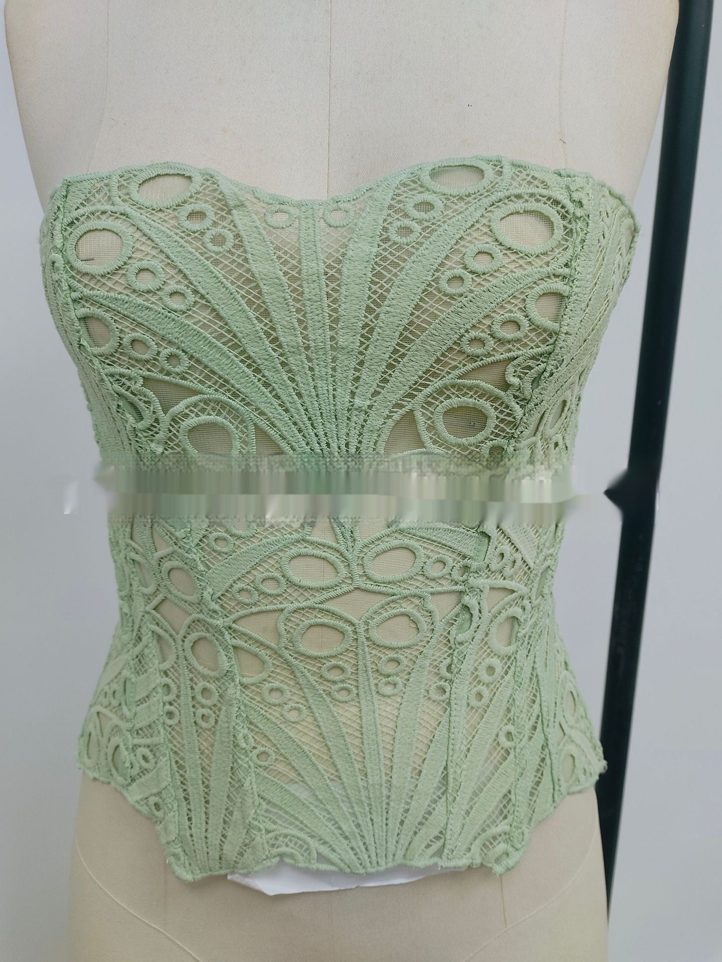 Sexy Hollow Out Lace Corset Top for Women