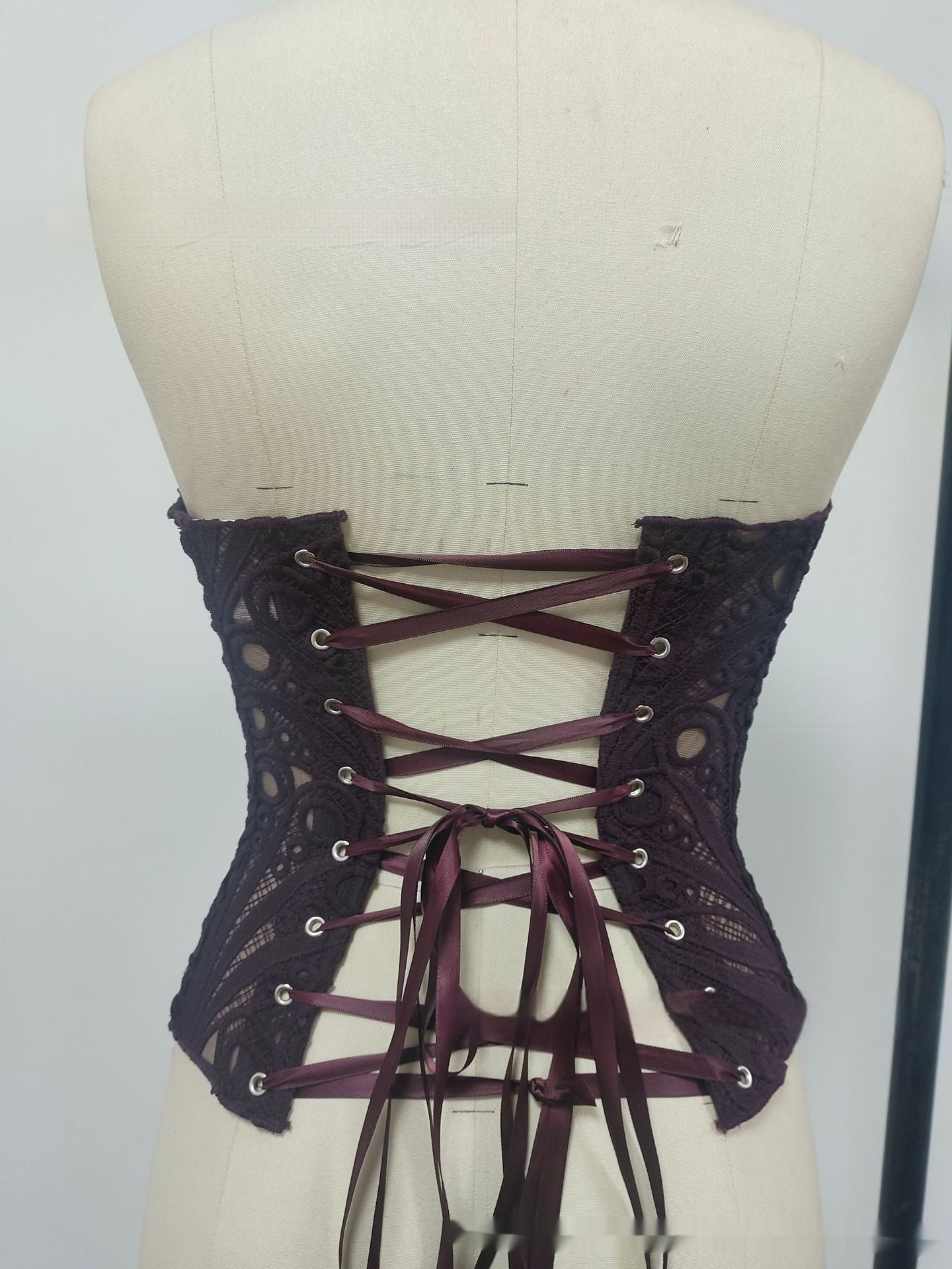 Sexy Hollow Out Lace Corset Top for Women