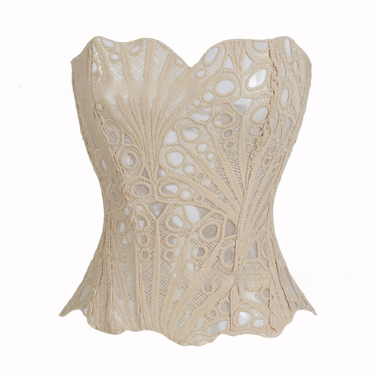 Sexy Hollow Out Lace Corset Top for Women