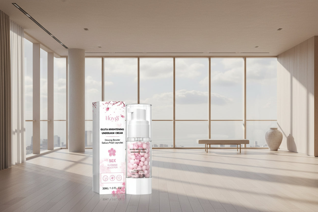 How to apply Hoygi brightening cream on underarm skin for dark spot correction