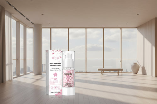 How to apply Hoygi brightening cream on underarm skin for dark spot correction