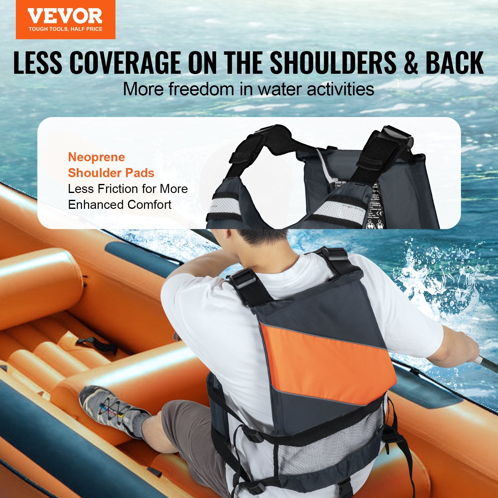 Wassersport Schwimmweste PFD life jacket for kayaking, boating, and water sports